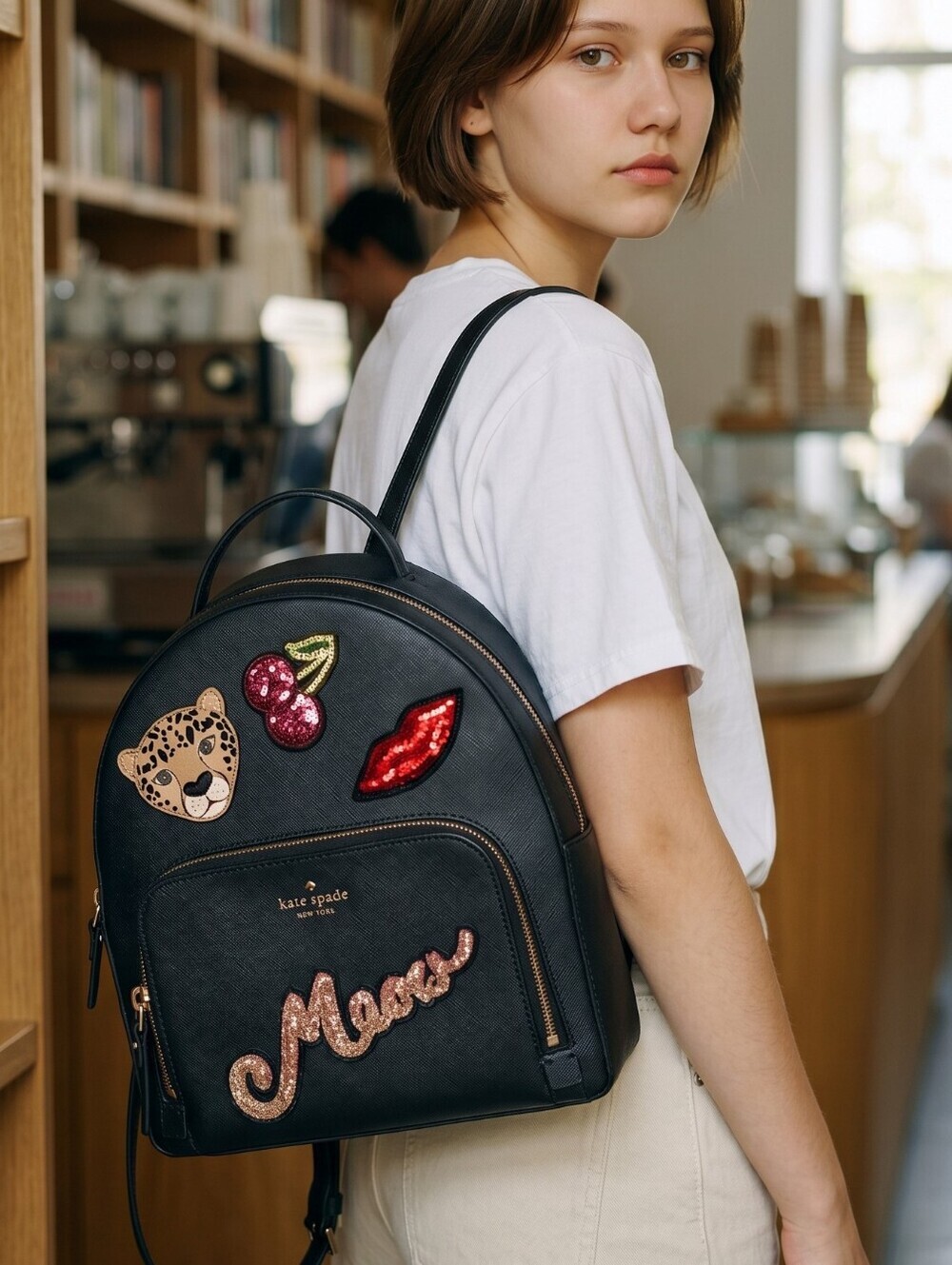 KATE SPADE ♠️ Run Wild Leopard Tomi Backpack Meow